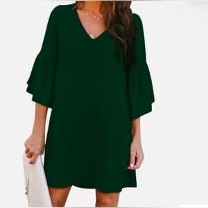 Elegant Forest Green Women's dress